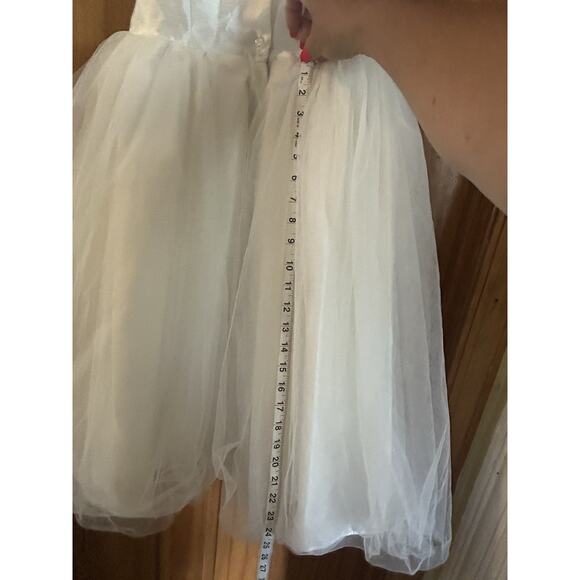 New flower girl dress David’s bridal girls formal 12 Tule Pearl Beautiful - Picture 10 of 11